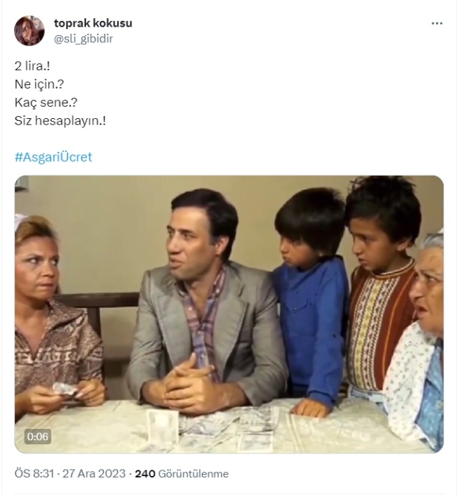 Asgari ücretin "2 lira"sı sosyal medyada TT oldu!