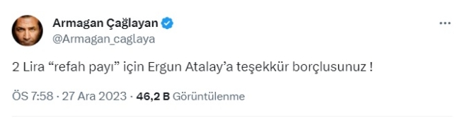 Asgari ücretin "2 lira"sı sosyal medyada TT oldu!
