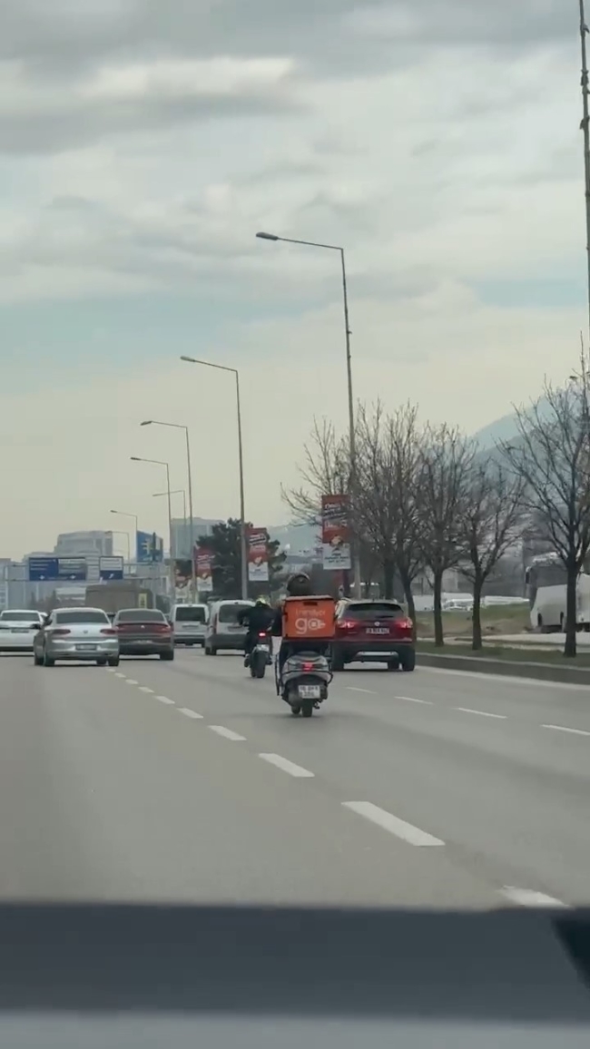 Bursa'da tehlikeli yolculuk!
