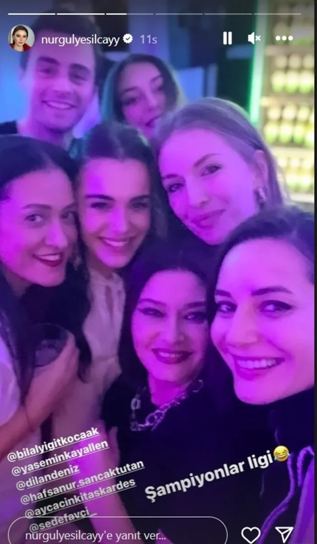 Nurgül Yeşilçay'dan "Şampiyonlar Ligi" paylaşımı