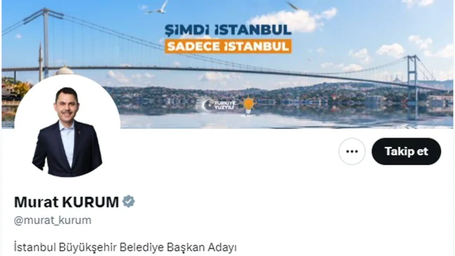 Murat Kurum profilini güncelledi!
