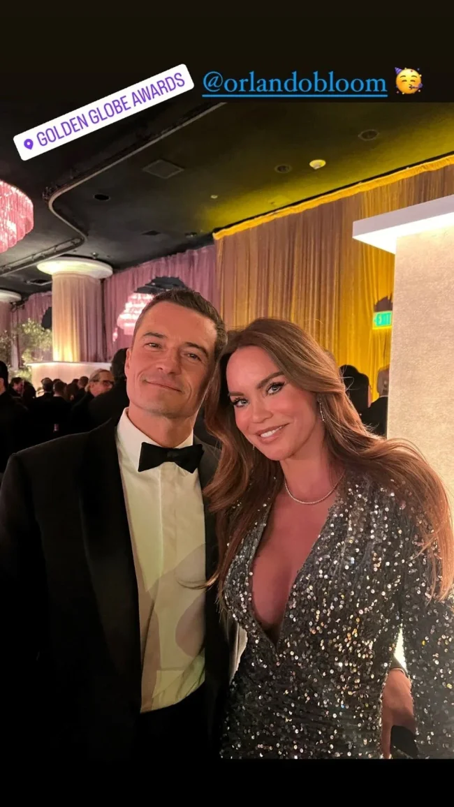 Ebru Şallı Altın Küre Ödülleri'nde: Hollywood yıldızlarıyla poz verdi