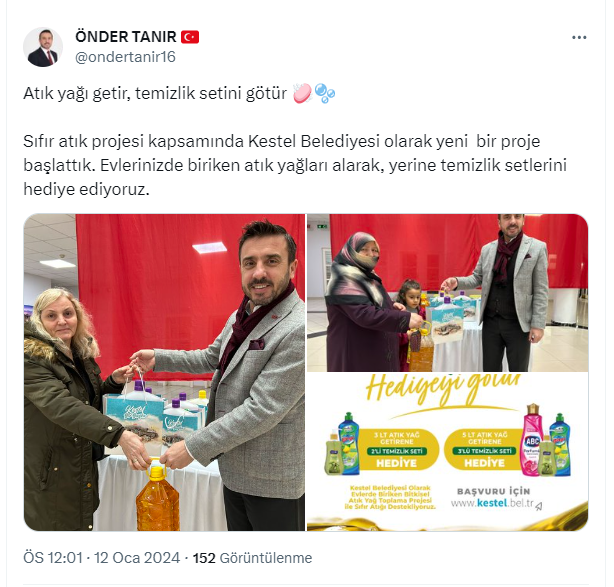 Kestel Belediyesi'nden örnek bir proje daha!
