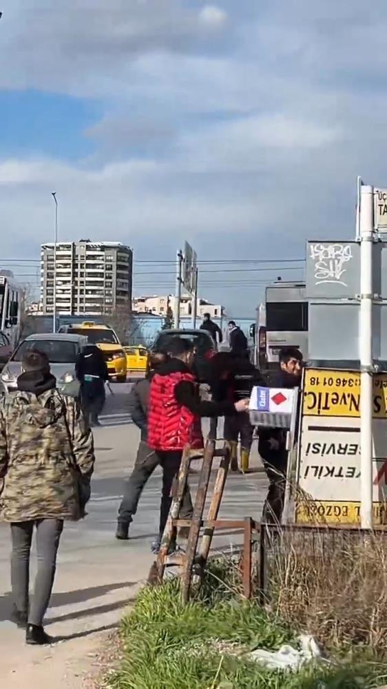 Bursa'da meydan muharebesi gibi kavga