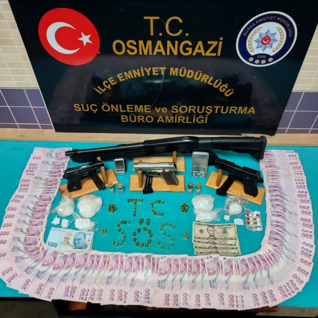 Bursa emniyetinden uyuşturucu operasyonu! 4 gözaltı