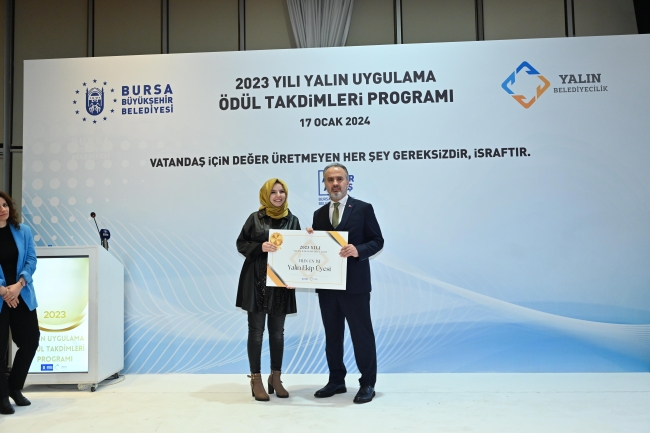 Bursa'da yalın çalışmalar ödüllendirildi