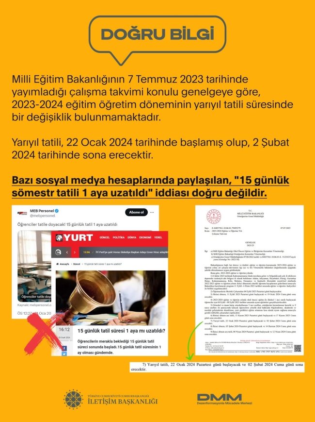Yarıyıl tatili uzatıldı mı? İddialara açıklama geldi