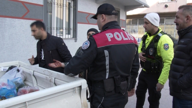 Bursa'da pazara ehliyetsiz çıktı, cezadan kaçamadı