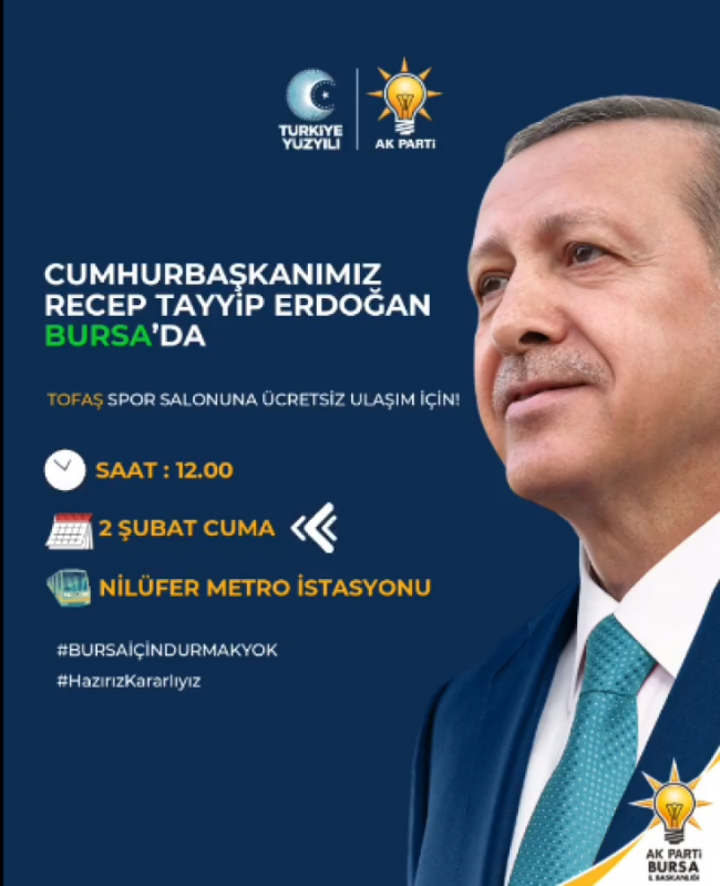 Bursa'da yarın ulaşım ücretsiz!
