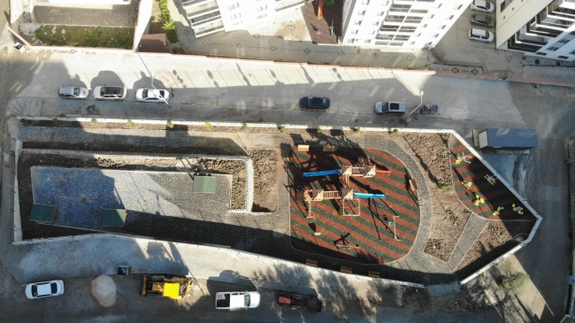 Hisartepe Mahallesi’nde çocuklar yeni parklarına kavuştu
