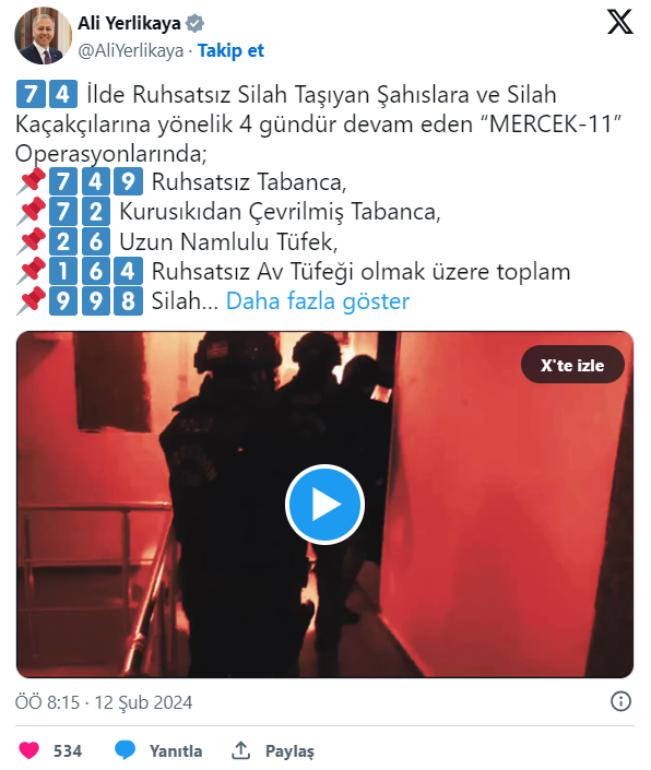 Bursa dahil 74 ilde "Mercek 11" operasyonu!