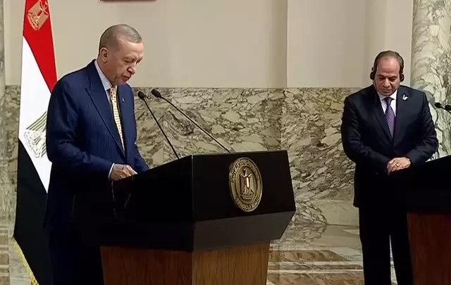 Cumhurbaşkanı Erdoğan Mısır Lideri Sisi ile basın açıklaması yaptı