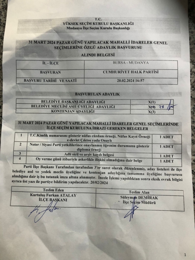 CHP Bursa'dan Mudanya tepkisi!