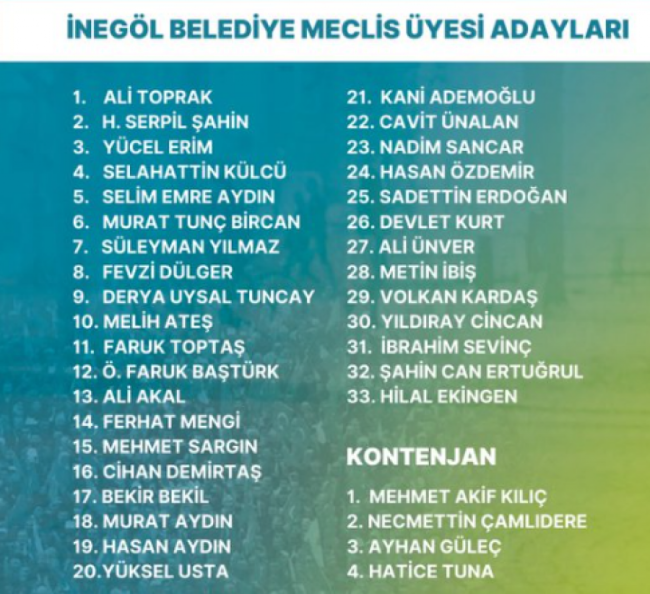 AK Parti Bursa'da Belediye Meclis Üyesi adaylarını açıkladı
