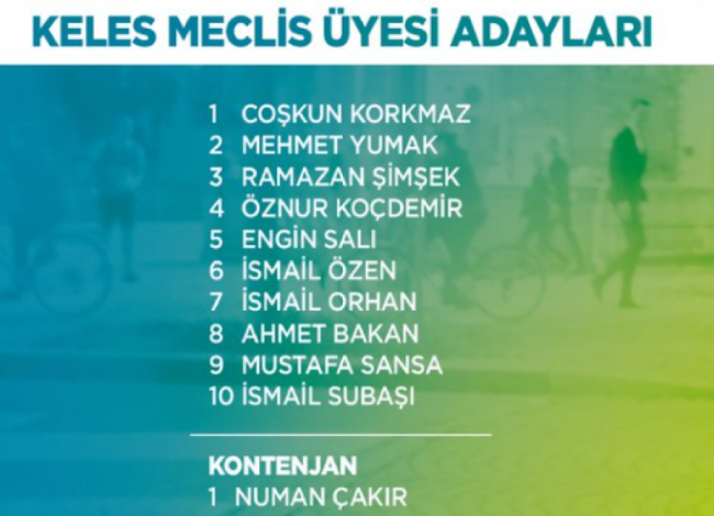 AK Parti Bursa'da Belediye Meclis Üyesi adaylarını açıkladı