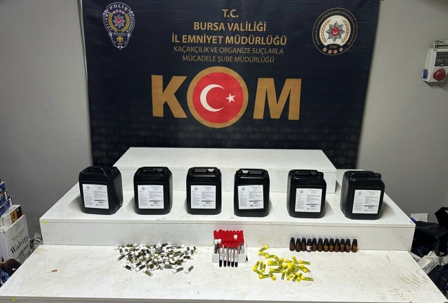 Bursa'da sahte içki operasyonu!