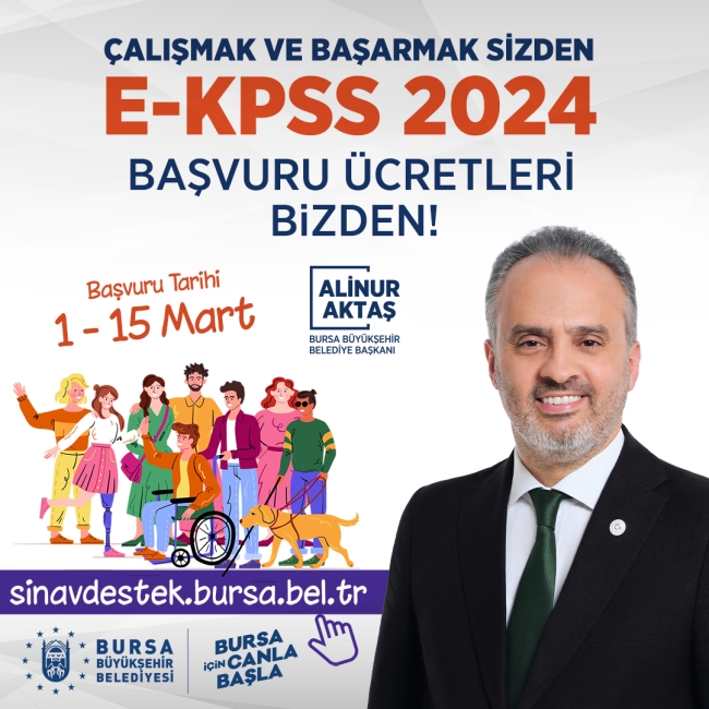 EKPSS başvuru ücretleri de Büyükşehir’den
