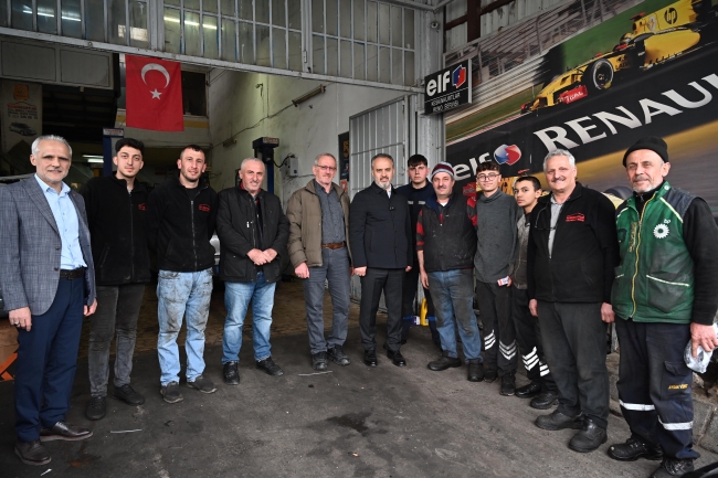 Başkan Aktaş, Otosansit esnafını ziyaret etti