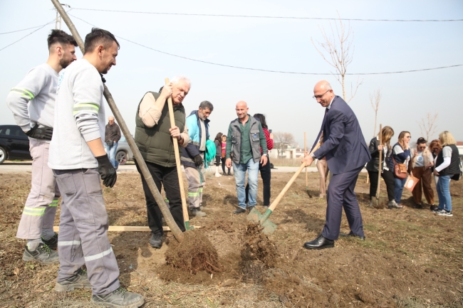 Bursa'da kadın şehitler anısına fidan dikildi