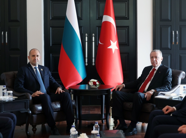 Cumhurbaşkanı Erdoğan Bulgaristanlı mevkidaşı ile görüştü