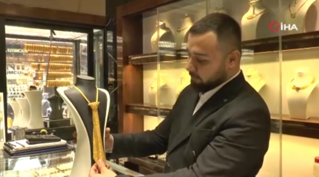 Damatlar için "Altın kravat" üretildi