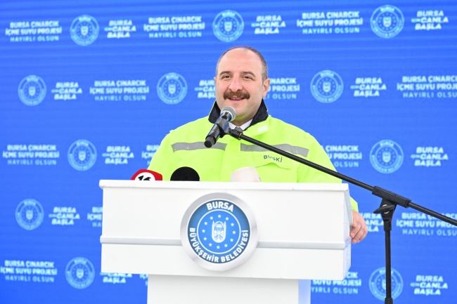 Bursa Çınarcık Barajı'nın imalatı başlatıldı