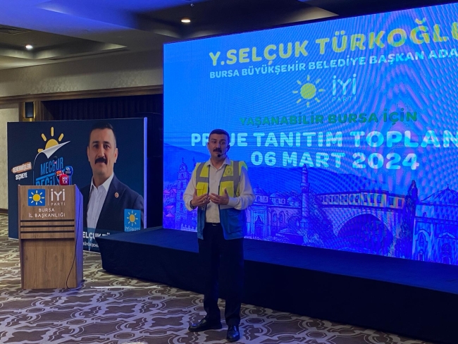 İYİ Parti'nin Bursa Büyükşehir adayı Selçuk Türkoğlu projelerini anlattı