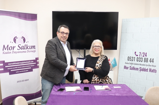 NOSAB ve Mor Salkım kadına şiddete "dur!" diyecek