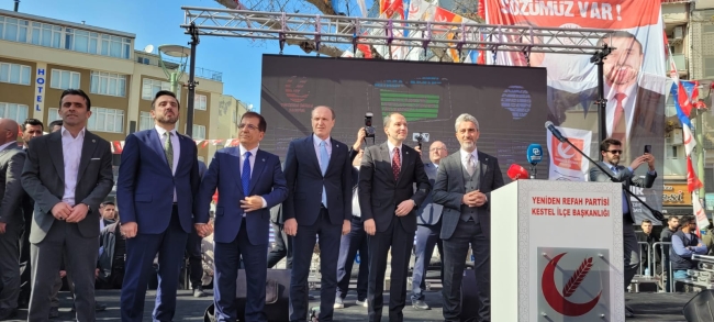 Kestel'de YRP Genel Başkanı Fatih Erbakan rüzgarı