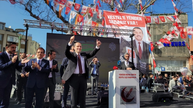 Kestel'de YRP Genel Başkanı Fatih Erbakan rüzgarı