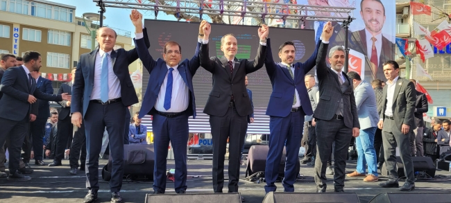 Kestel'de YRP Genel Başkanı Fatih Erbakan rüzgarı