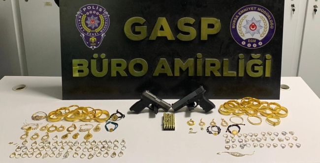 Bursa'da kuyumcu soyan zanlılar yakalandı