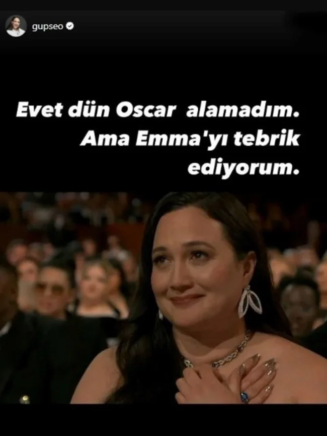 Lily Gladstone'u gören Gupse Özay sandı