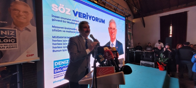 Başkan Adayı Deniz Dalgıç'a Mudanya'da yoğun ilgi