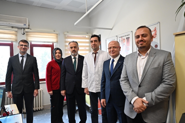 Bursa'da doktorlara bayram ziyareti