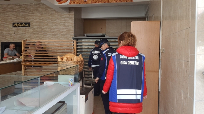 Çorum'da zabıtadan fırınlara denetim