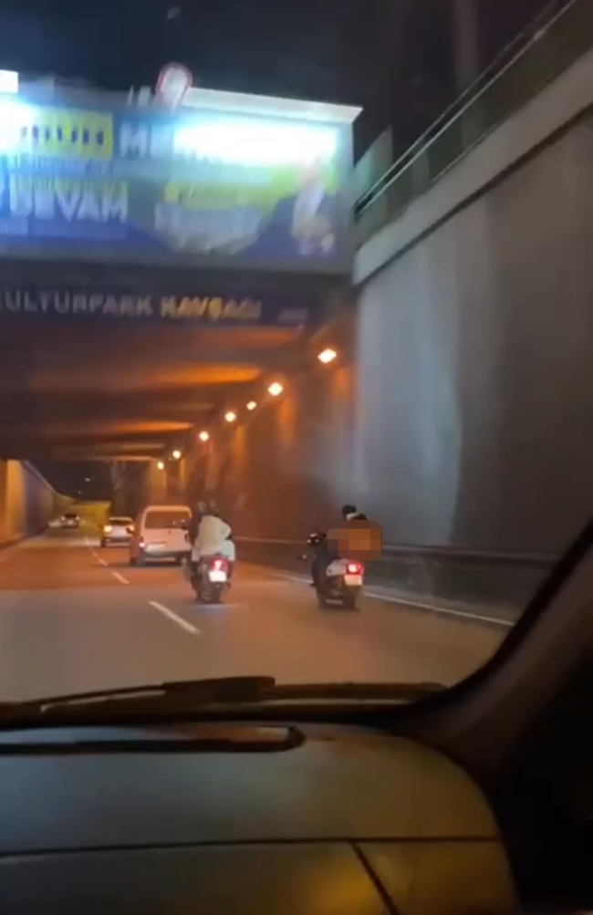 Bursa'da kuryenin rahatlığı pes dedirtti!