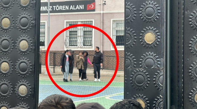 Okulda mahsur kalan öğrenciler seslerini bakın böyle duyurdu