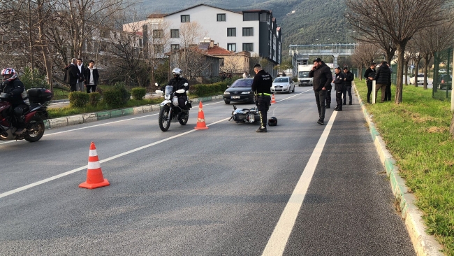 Bursa'da kazaya karışan motosiklet sürücüsü hayatını kaybetti