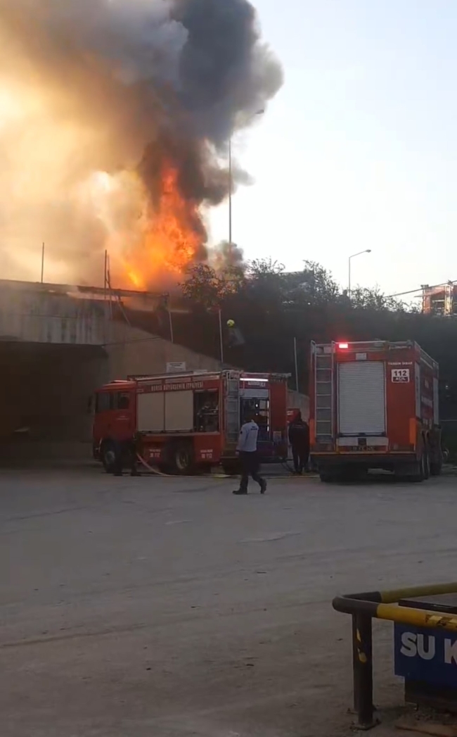 Bursa'da önce devrildi sonra cayır cayır yandı