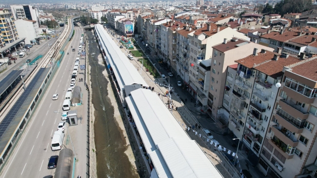 Bursa'da Gökdere Çarşısı yeni yüzüyle hizmete girdi