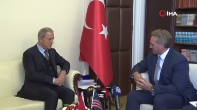 Akar, ABD’nin Türkiye Büyükelçisi Flake ile görüştü