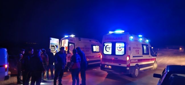 Kontrolden çıktı, dere yatağına devrildi