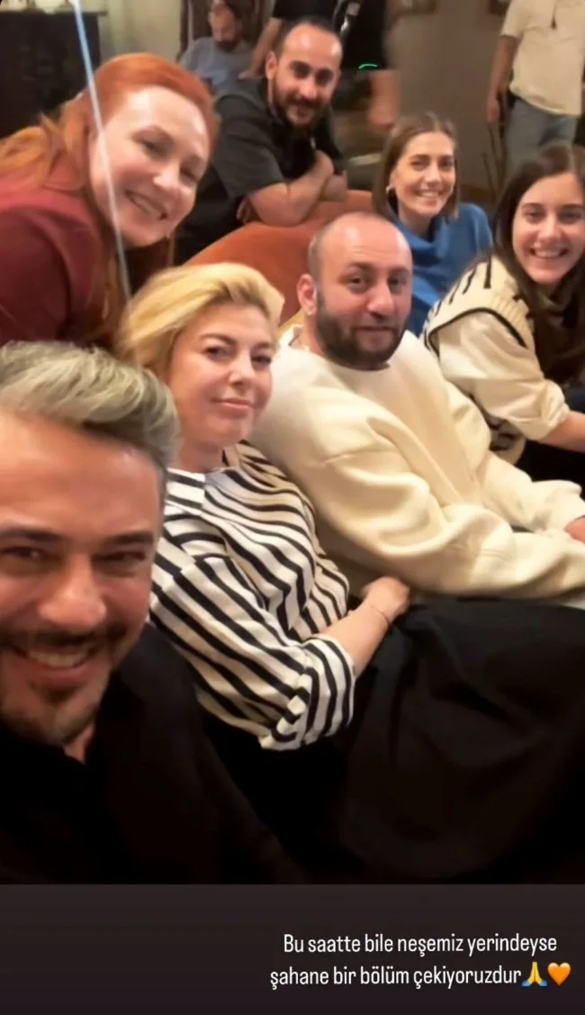 Emre Altuğ setten paylaştı: Şahane bir bölüm çekiyoruz