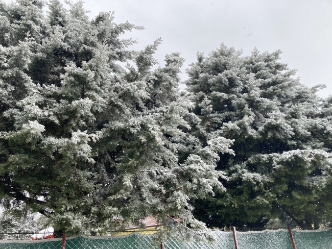 Burdur’a kar yağdı