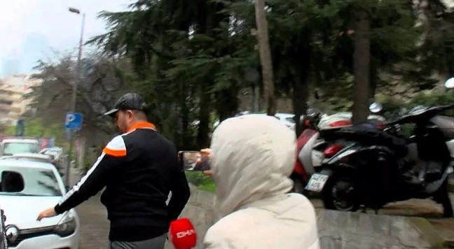 Bülent Cihantimur gazetecileri görünce kaçtı