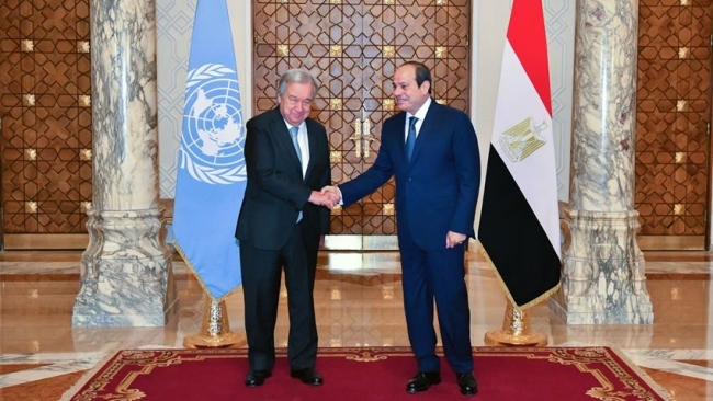 Antonio Guterres, Mısır Cumhurbaşkanı Sisi ile görüştü