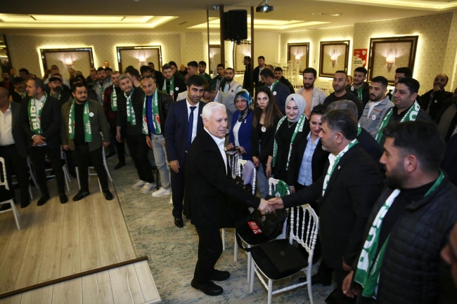 Mustafa Bozbey, Bursa Gönüllüleri ile buluştu