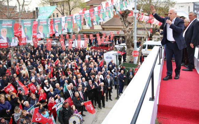 Bozbey’in halk buluşması mitinge dönüştü