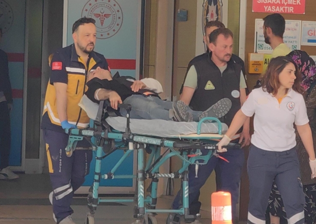 Kolunu su dolum makinesine sıkıştıran işçi yaralandı